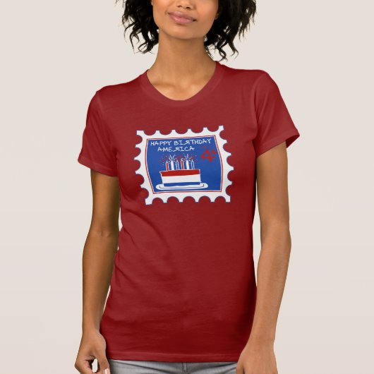 Happy Birthday America t-shirt (Voorkant)