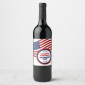 Happy Birthday America Wine Label Set Wijn Etiket (Voorkant)