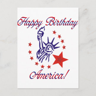 Happy Birthday Amerika Briefkaart