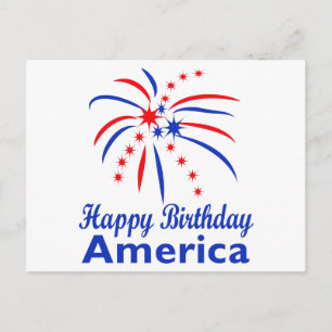 Happy Birthday Amerika Briefkaart