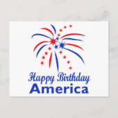 Happy Birthday Amerika Briefkaart (Voorkant)