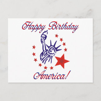 Happy Birthday Amerika Briefkaart