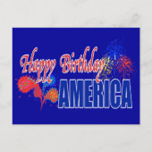 Happy Birthday Amerika Briefkaarten (Voorkant)