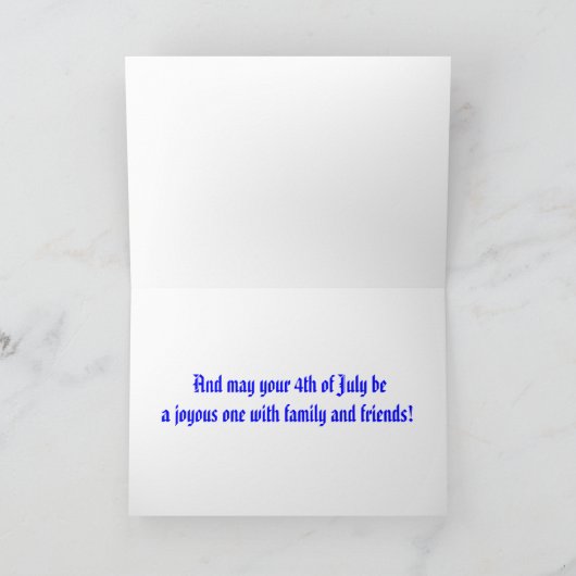 Happy Birthday Amerika Kaart (Binnen)