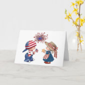 Happy Birthday Amerika Kaart (Gele Bloem)