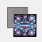 Happy Birthday Amerika Magneet (Voorkant / Achterkant)