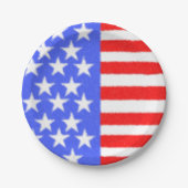 Happy Birthday Amerika Papieren Bordje (Voorkant)