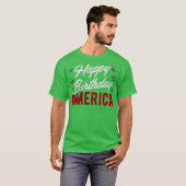 Happy Birthday Amerika T-shirt (Voorkant volledig)