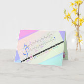 Happy Birthday - aminozuren - aangepaste kaart (Gele Bloem)