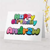 Happy Birthday Andrew Kaart (Gele Bloem)