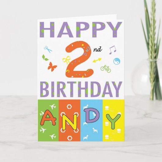 Happy Birthday Andy Kaart (Voorkant)