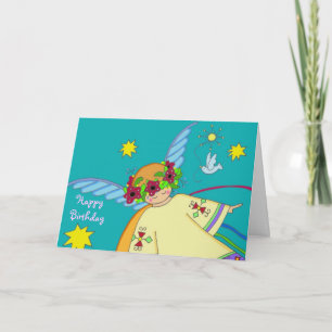 Happy Birthday Angel Kaart