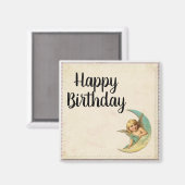 Happy Birthday Angel Magnet (Voorkant / Achterkant)