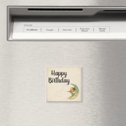 Happy Birthday  Angel  Magnet (Insitu (Vaatwasser))