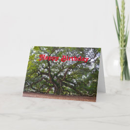 Happy Birthday Angel Oak South Carolina Kaart