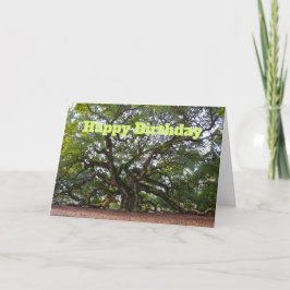 Happy Birthday Angel Oak South Carolina Kaart