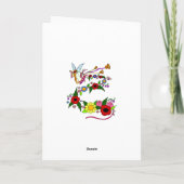 Happy Birthday Angel Oekraïense volkskunst Kaart (Achterkant)