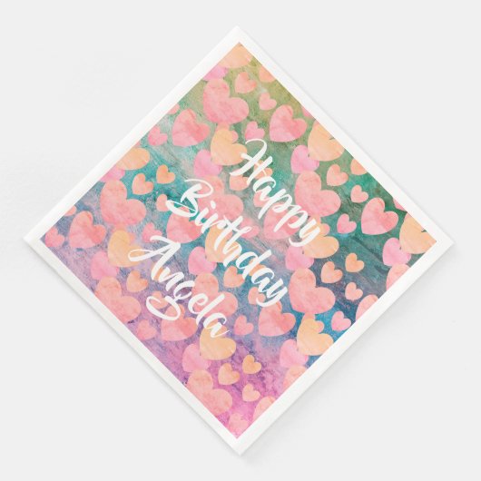 Happy Birthday #Angela party servetten van DAL (Hoek)