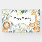 Happy Birthday Animal Banner (Horizontaal)