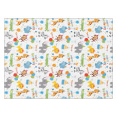 Happy Birthday Animal Party Print Tafelkleed (Voorkant (Horizontaal))