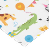Happy Birthday Animal Party Print Tafelkleed (Gekanteld)