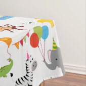 Happy Birthday Animal Party Print Tafelkleed (Voorbeeld)