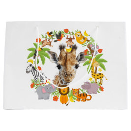 Happy Birthday Animals Large Gift Bag Groot Cadeauzakje