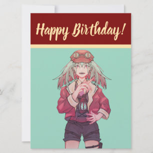 Happy Birthday, Anime, VTuber Feestdagenkaart