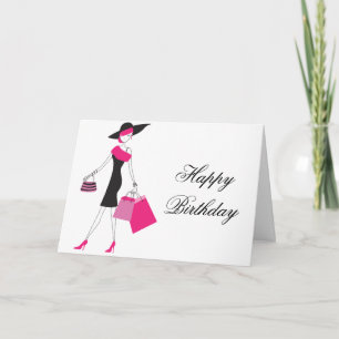 Happy Birthday/Any Occasion Shopper Wenskaart Kaart