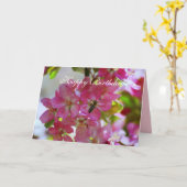 Happy Birthday Apple Blossom, Honey Bee Kaart (Gele Bloem)