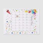 Happy Birthday April 2022 Weefselpapier Tissuepapier (Voorkant)