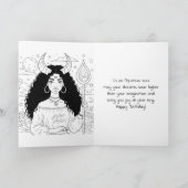 Happy Birthday Aquarius |  Inside Coloring Page Kaart (Binnen)
