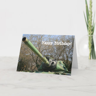 Happy Birthday Army Tank wenskaart Kaart