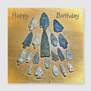 Happy Birthday Arrowhead Magnetische Kaart