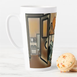 Happy Birthday Art Latte Mok