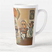 Happy Birthday Art Latte Mok (Rechts)