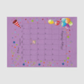 Happy Birthday August 2022 Weefselpapier Tissuepapier (Voorkant)