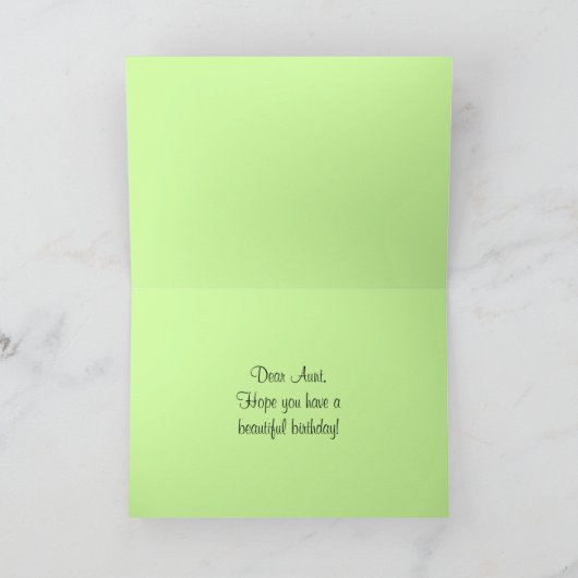 Happy Birthday Aunt Female Cardinal Kaart (Binnen)
