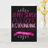 Happy Birthday Auntie Kaart (Gele Bloem)