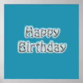 Happy Birthday Autograaf Poster (Voorkant)