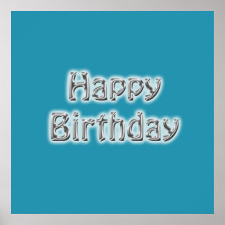 Happy Birthday Autograaf Poster