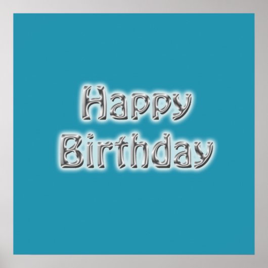 Happy Birthday Autograaf Poster (Voorkant)