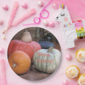 Happy Birthday Autumn Theme Papieren Bordje (Feest)