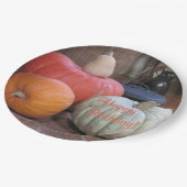 Happy Birthday Autumn Theme Papieren Bordje (Gekanteld)