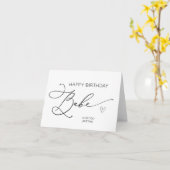 Happy Birthday Babe voor vriendje echtgenoot Kaart (Gele Bloem)