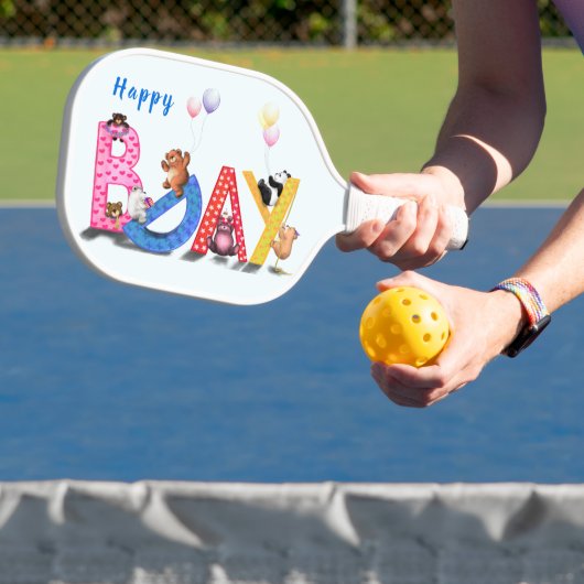 Happy Birthday Baby Beren Party Pickleball Paddle (Insitu)