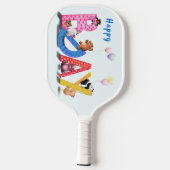 Happy Birthday Baby Beren Party Pickleball Paddle (Achterkant)