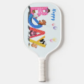 Happy Birthday Baby Beren Party Pickleball Paddle (Voorkant)