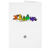 Happy Birthday Baby Card Colorful Birds (Achterkant)