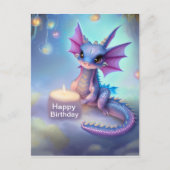 Happy Birthday Baby Dragon Briefkaart (Voorkant)
